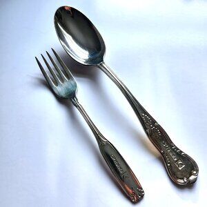 Canadian Pacific Railway Hotel Spoon 8.5" McGlashan & CP Hotels Fork 6.5" Oneida